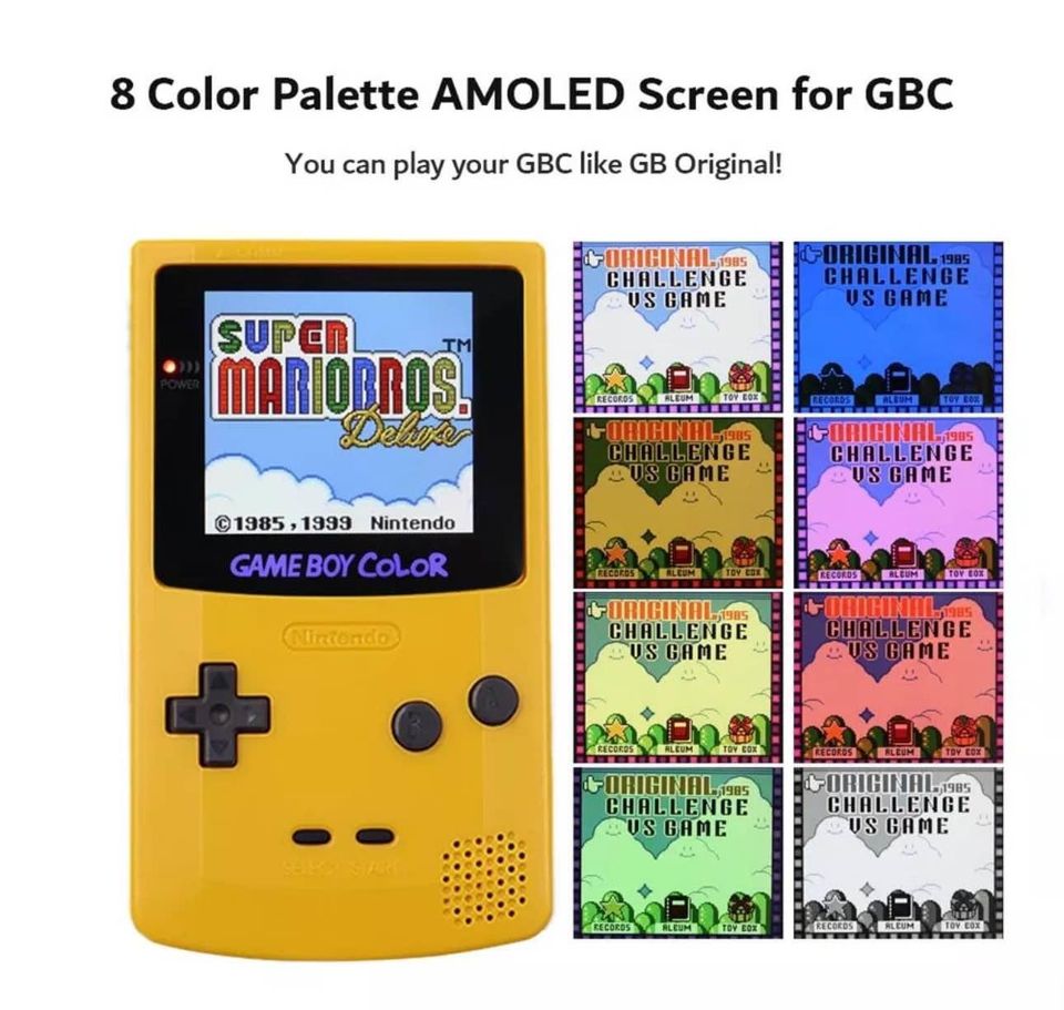 Modded Gameboy Color AMOLED Display