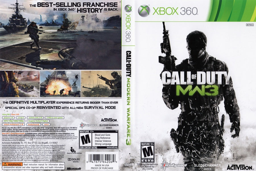 Call of Duty Modern Warfare 3 - XBOX 360