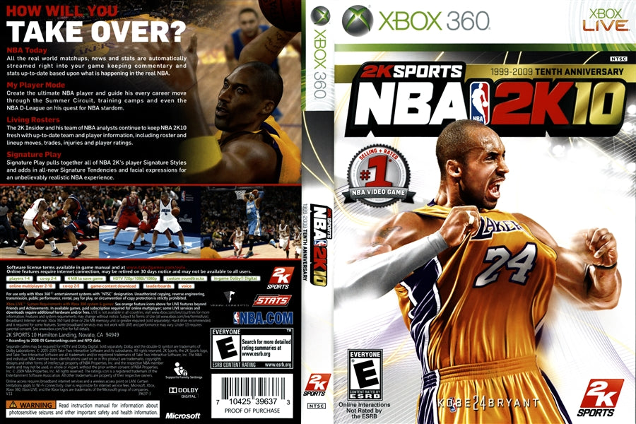 NBA 2K10 - XBOX 360