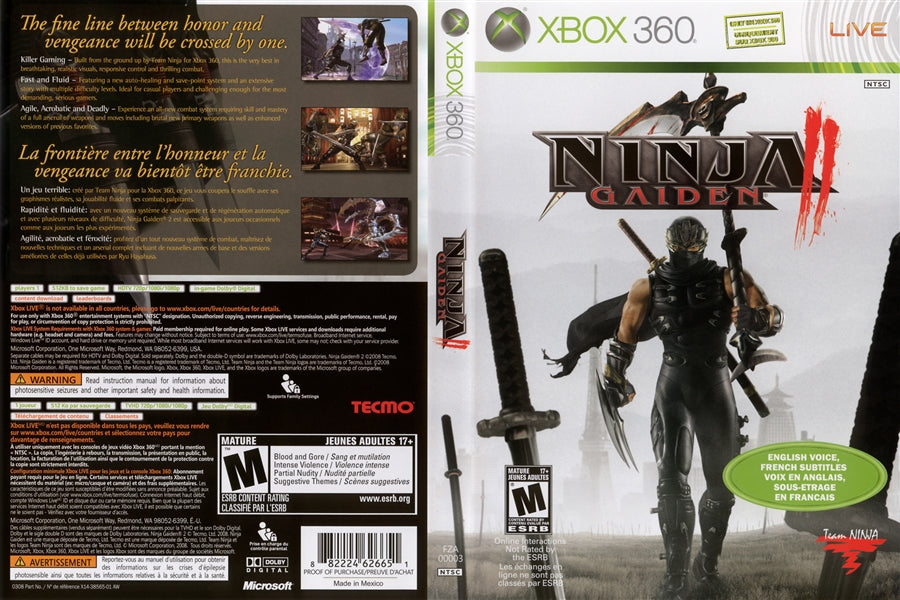 Ninja Gaiden 2 - XBOX 360