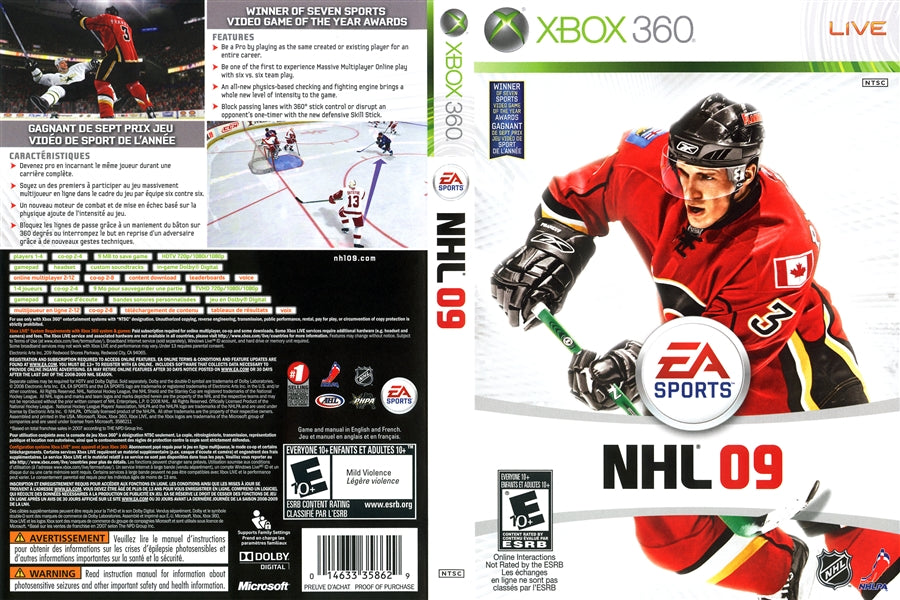 NHL 09 - XBOX 360