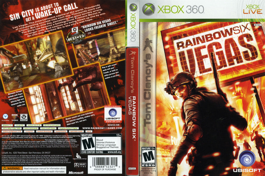 Tom Clancys Rainbow Six Vegas - XBOX 360