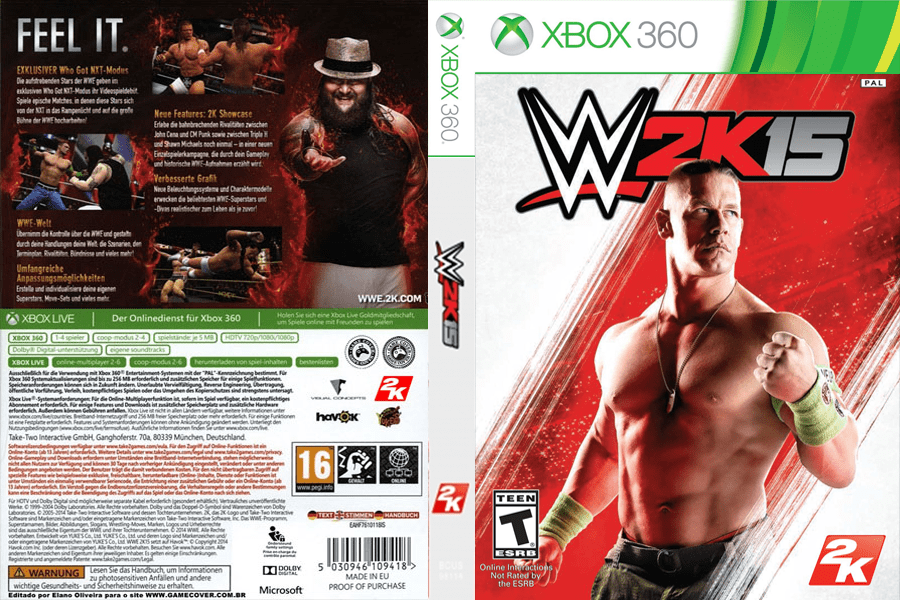 WWE 2K15 - XBOX 360