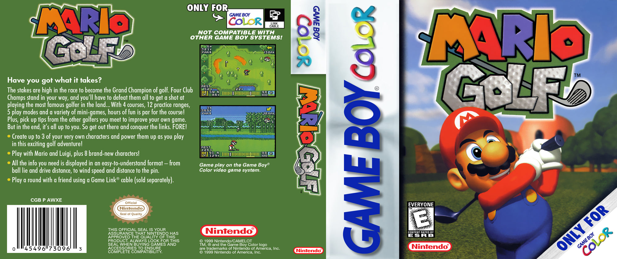 Mario Golf - Gameboy Color