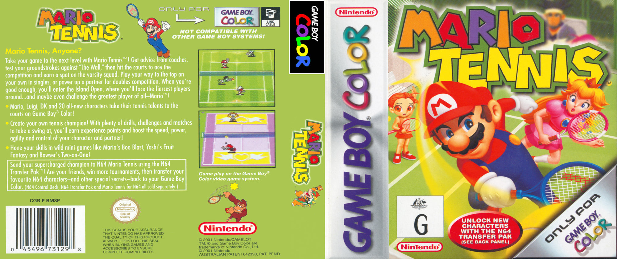 Mario Tennis - Gameboy Color