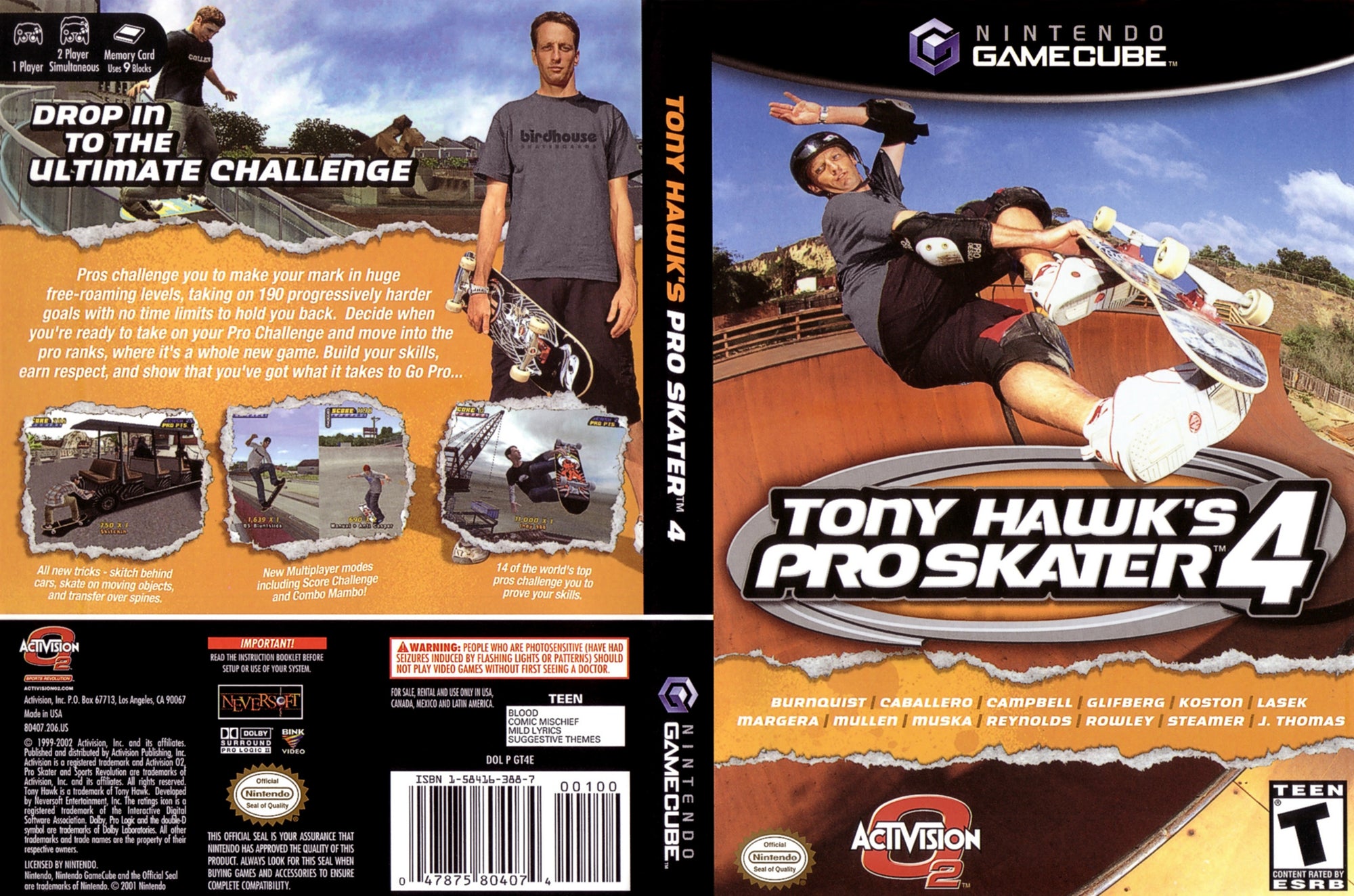 Tony Hawk Pro Skater 4 - Nintendo Gamecube