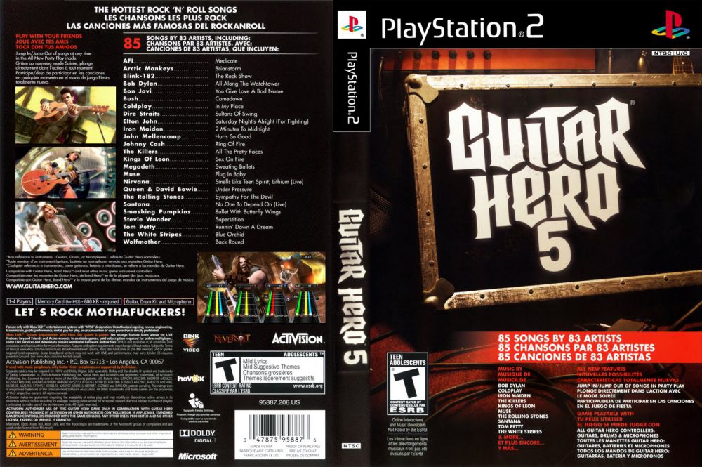 Guitar Hero 5 - PS2