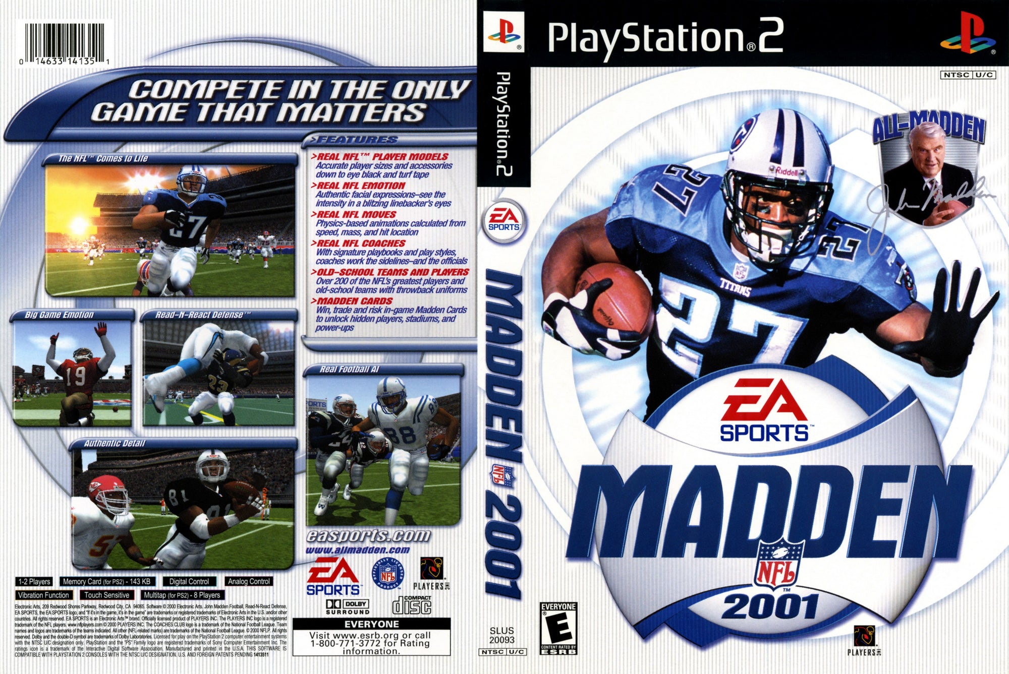 Madden 2001 - PS2