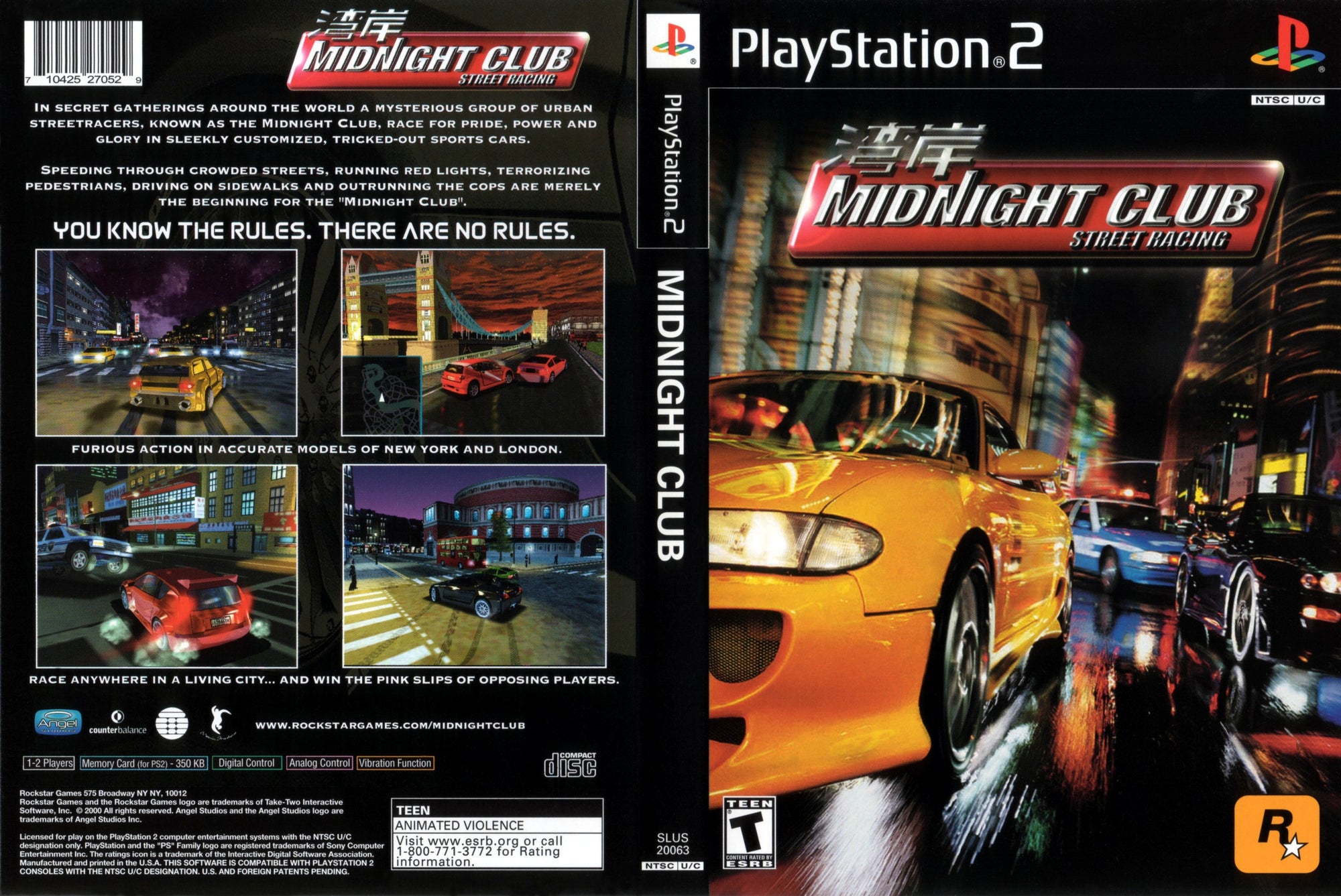 Midnight Club Street Racing - PS2