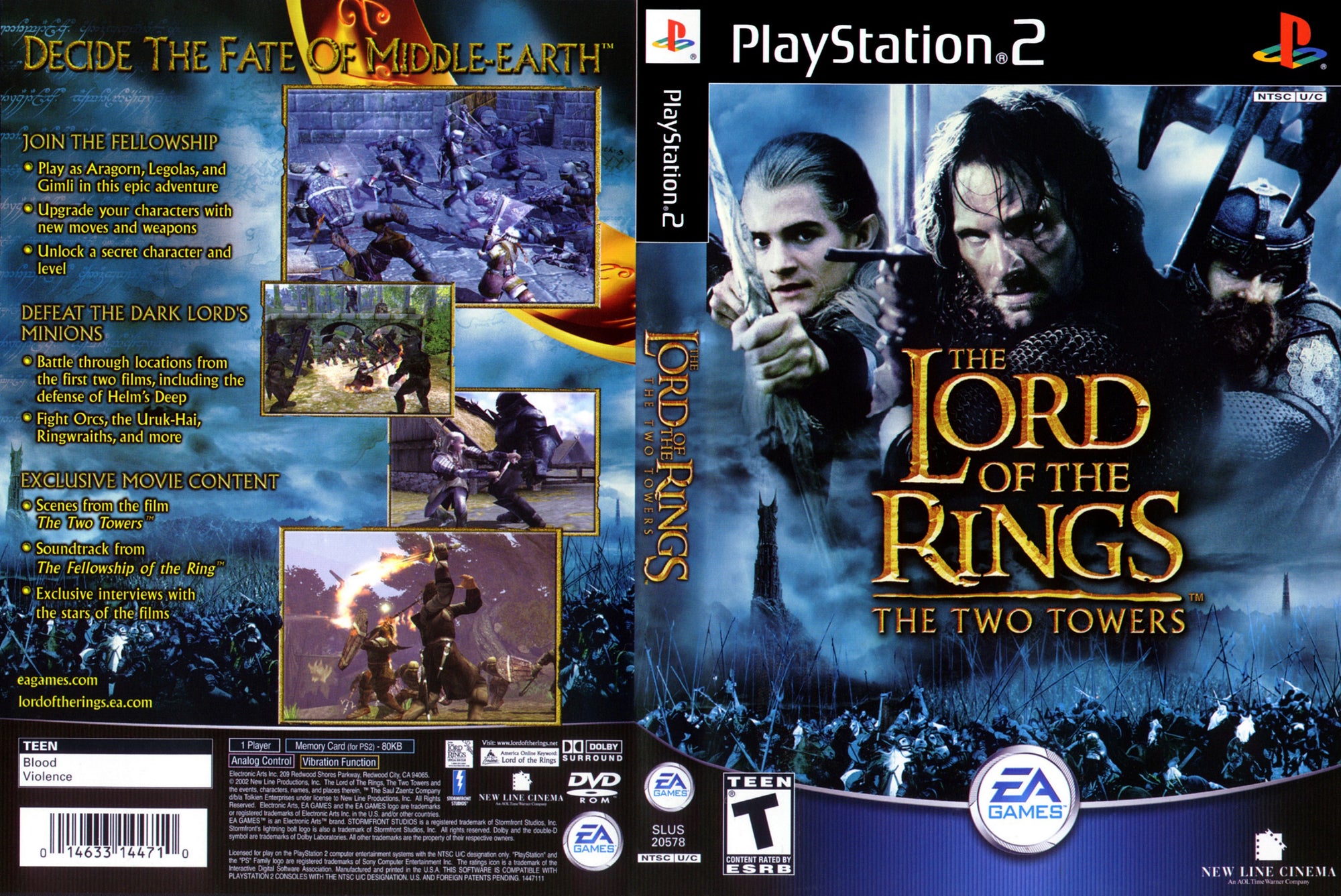 Lord of the Rings: The Two Towers - PS2