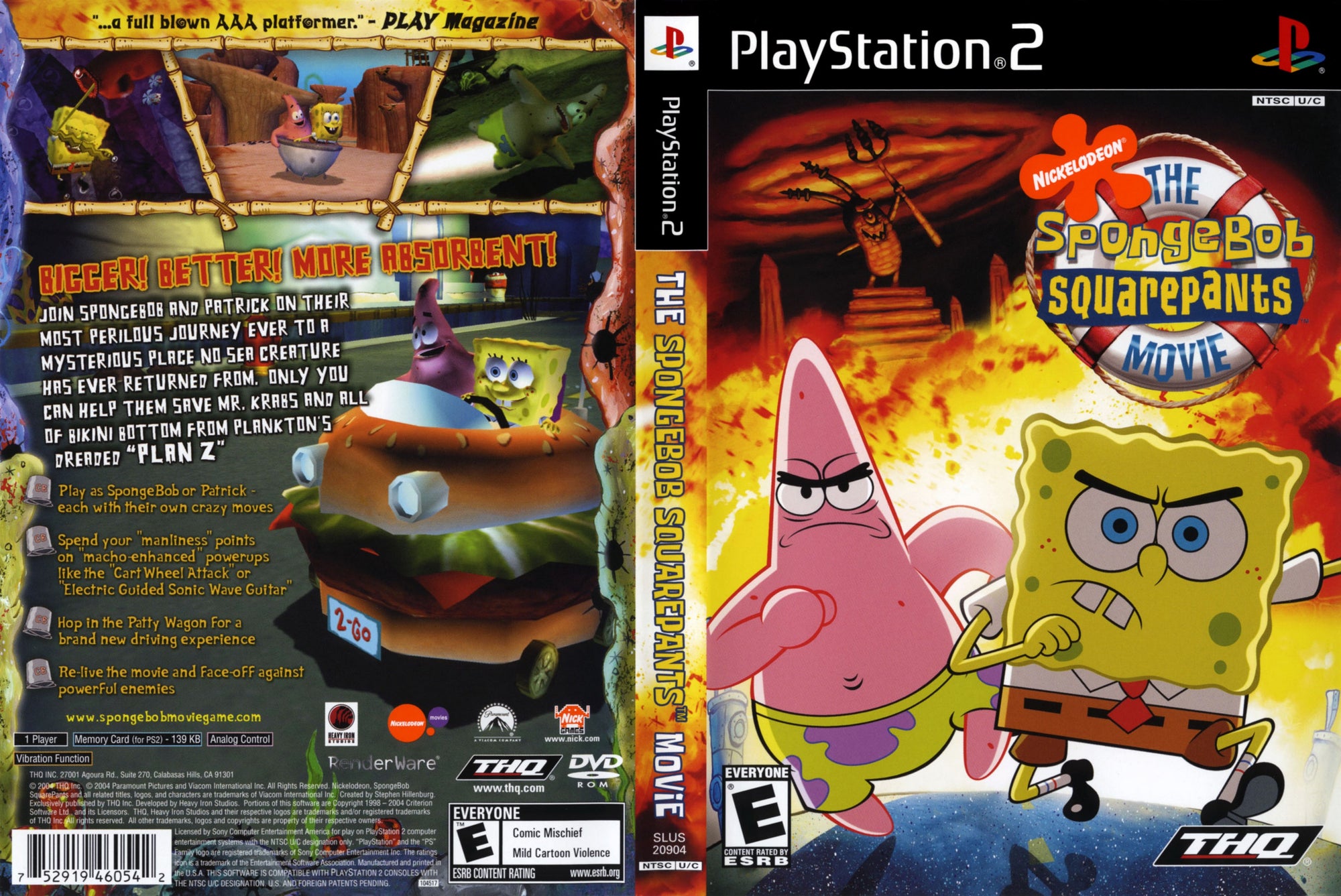 Spongebob The Movie - PS2