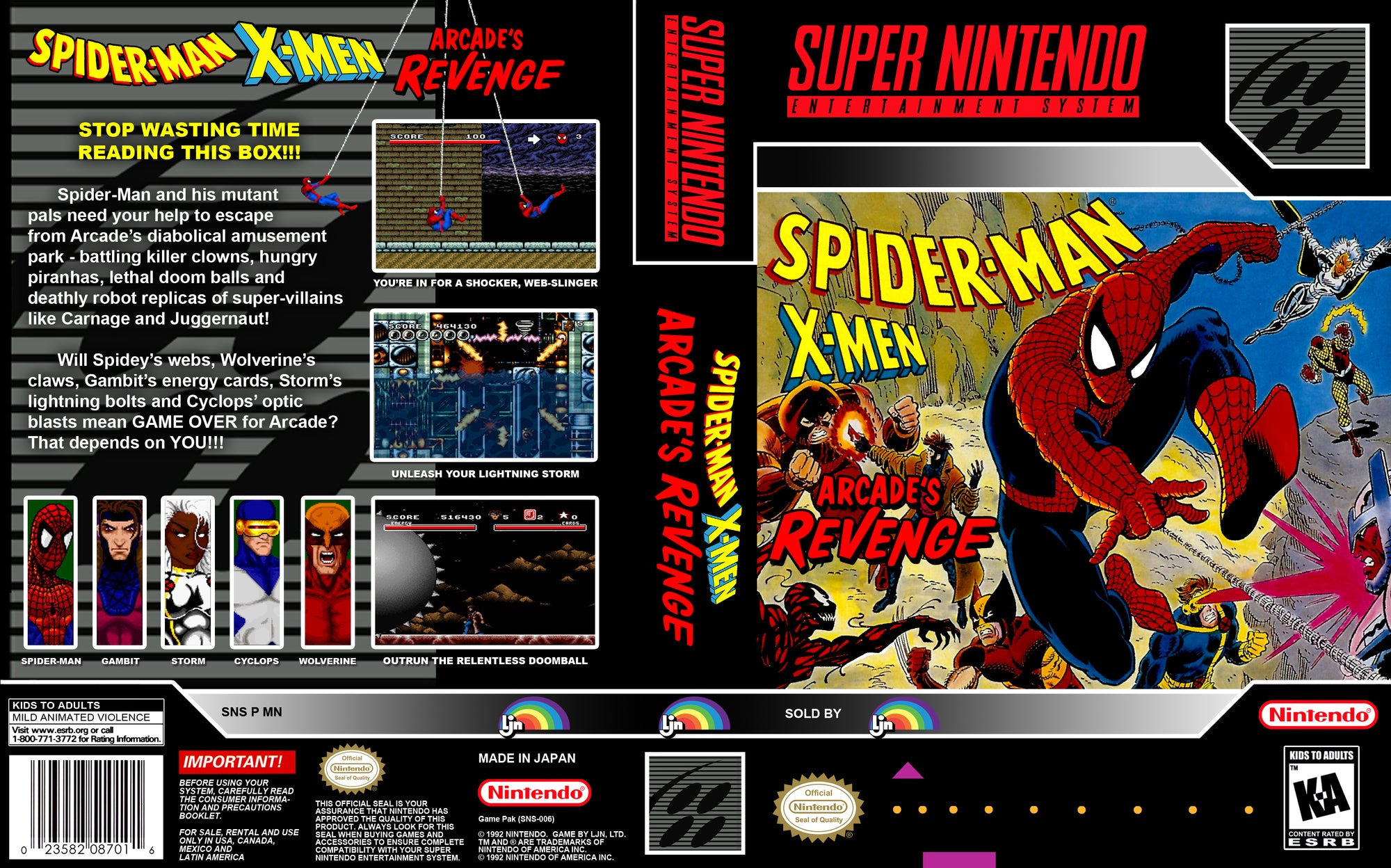 Spiderman xmen arcade - SNES