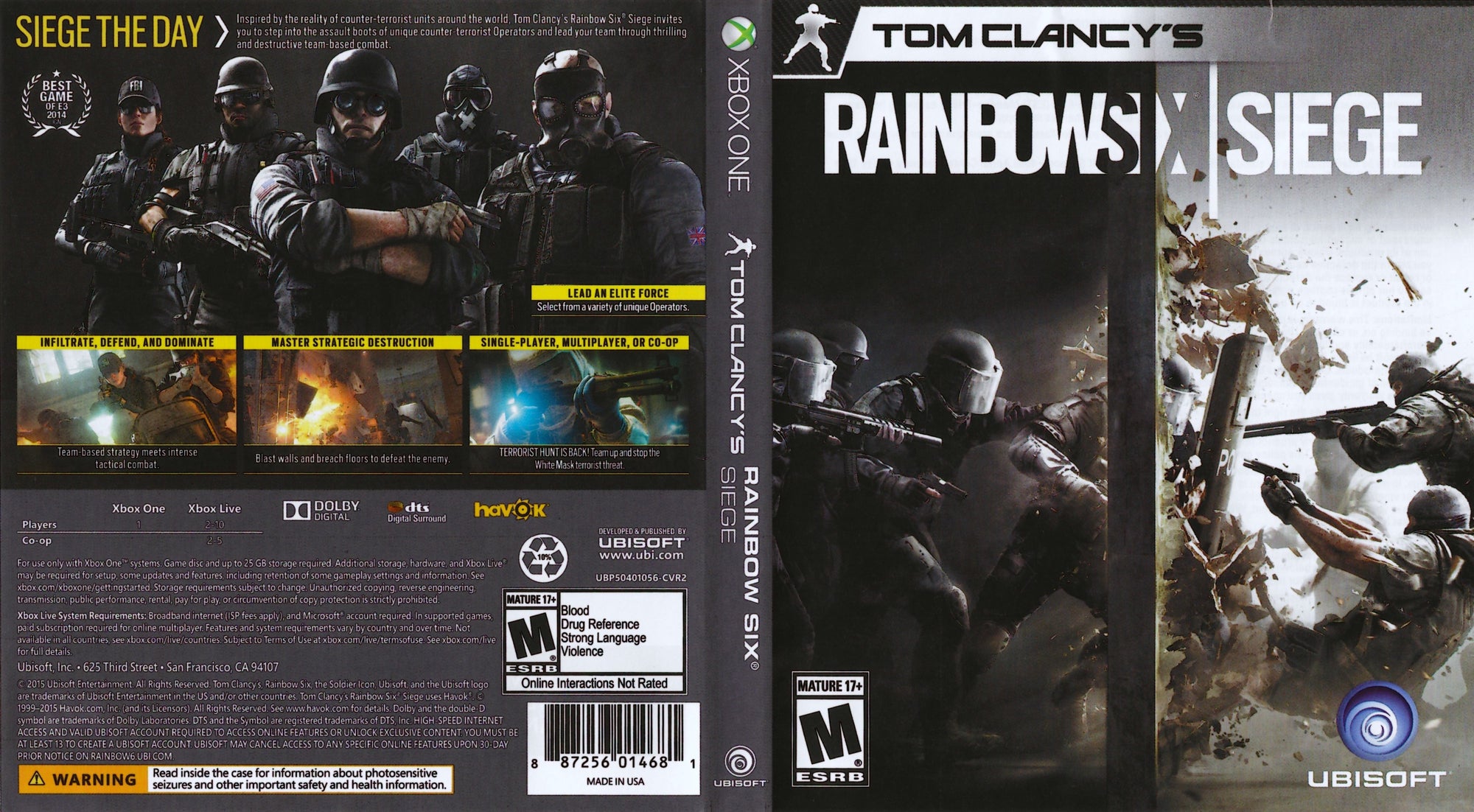 Tom Clancy Rainbow Six Siege - XBOX One