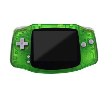Game Boy Advance, green shell, finished mod by Retro Gaming Insider