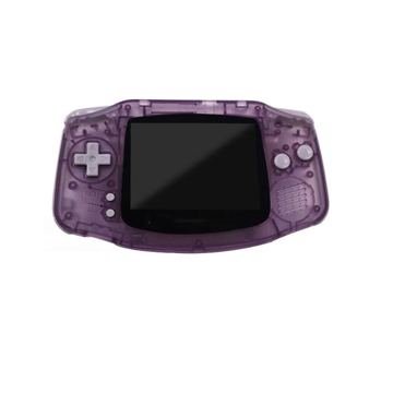 Game Boy Advance, purple shell, finished mod by Retro Gaming Insider