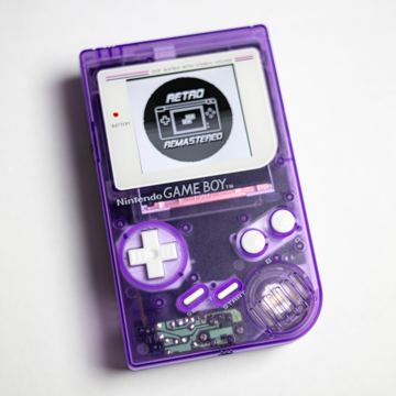 Game Boy, purple, finished mod by Retro Gaming Insider