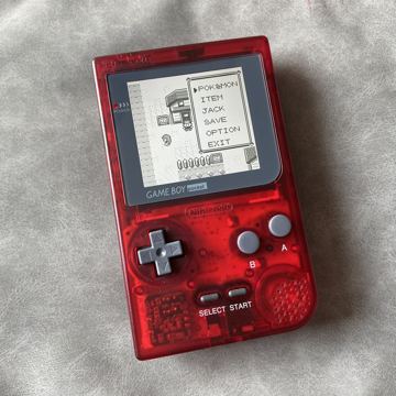 Game Boy Pocket, red, finished mod by Retro Gaming Insider