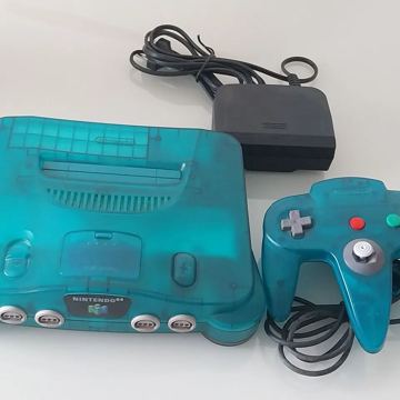 N64, teal, finished mod by Retro Gaming Insider